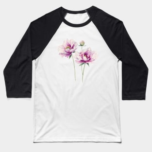 Pink peonies Baseball T-Shirt